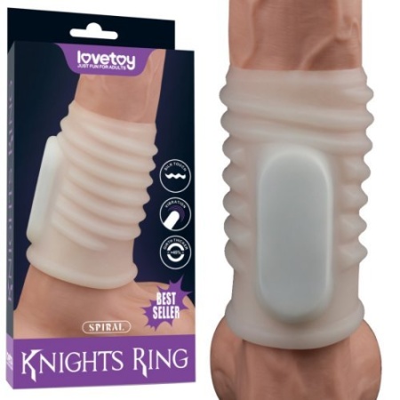 Насадка на пенис с вибрацией Spiral Knights Ring